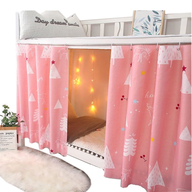 Qubanda Dorm Home Bunk Nets Bed Curtains Cloth Bed Canopy Blackout College Students Shading Nets Breathable Single Sleeper - Image 1